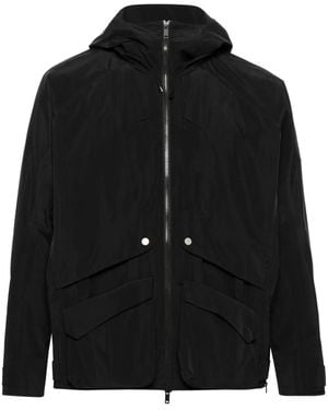_J.L - A.L_ Lobe Jack Met Capuchon En Vlakken - Zwart