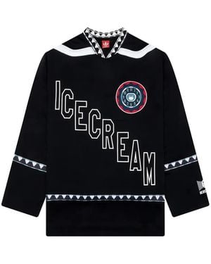 ICECREAM T-Shirt Met Grafische Print - Zwart