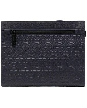 Ferragamo Gancini Clutch - Blauw