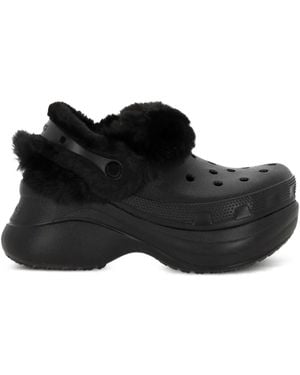 Crocs™ Bae Textured Lined Platform Slip-On - Black