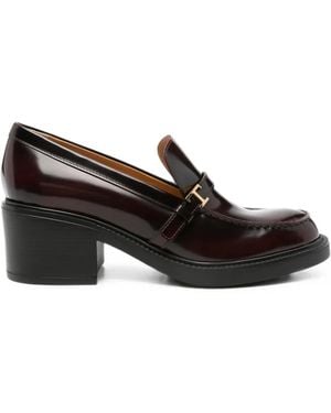 Tod's T Timeless Pumps Aus Leder Mit Absatz - Schwarz