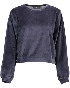 Desigual Velour Sweatshirt - Blue