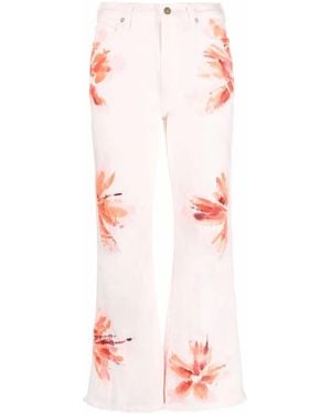 Alanui Desert Island Flared Jeans - Pink