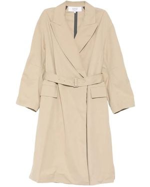 Maison Kitsuné Wrap Coat - Natural