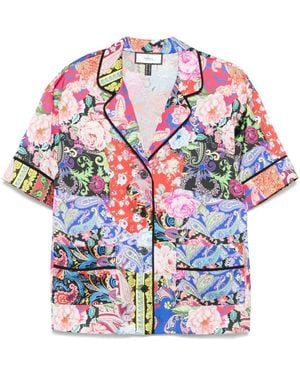 Nissa Printed Shirt - White