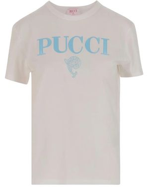 PUCCI Katoenen T-Shirt - Wit
