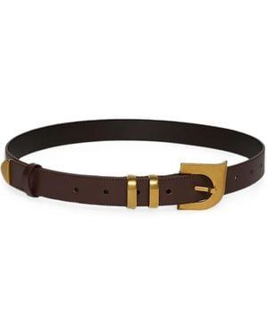 Nanushka Ryker Buckle-Fastening Belt - White