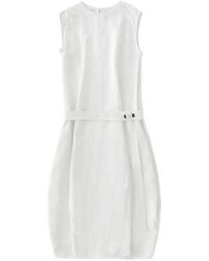 Studio Nicholson Vestido Midi Wold - Blanco