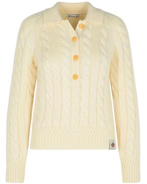 Bally Jersey De Lana De Punto De Ochos - Neutro