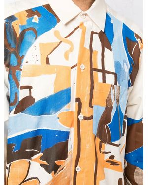 BETHANY WILLIAMS Graphic-Print Cotton Shirt - Blue
