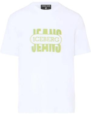 Iceberg Logo-Print Cotton T-Shirt - White