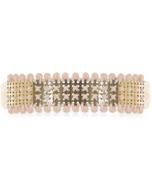L'EIGHT STUDIO Micro-Stud Panel Rigid Bracelet - Metallic