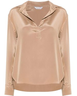 Max Mara Zanzero ブラウス - ナチュラル
