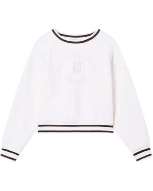 ARMANI EXCHANGE Logo-Embroidered Sweatshirt - White