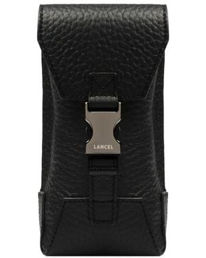 Lancel Milo Leather Keyring - Black