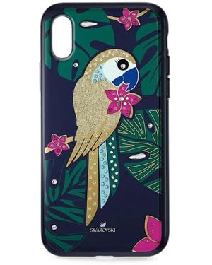 Swarovski Parrot-Motif Iphone Xs Case - Blue