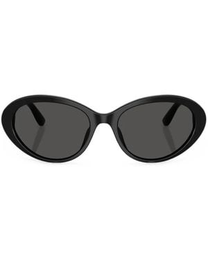Dolce & Gabbana Oval-Frame Sunglasses - Black