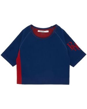 Rhude Stretch Cropped Top - Blue