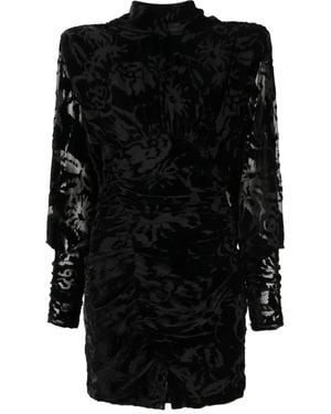 IRO Narivo floral-jacquard dress - Schwarz