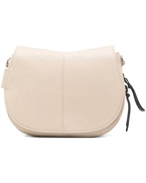 Cromia Leather Cross Body Bag - Natural