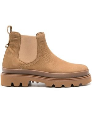 Clarks Badell Top Round-Toe Ankle Boots - Brown