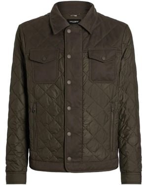 Dolce & Gabbana Gesteppte Hemdjacke Mit Klappentasche - Grün