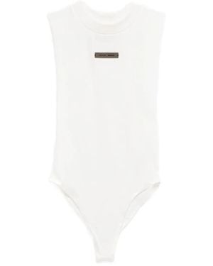 Fear Of God Body Con Placca Logo - Bianco
