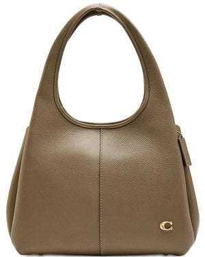 COACH Pebble Lana Tote Bag - Brown