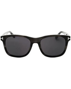 Tom Ford Square Full-Rim Sunglasses - Black