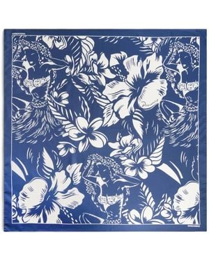 DSquared² Foulard Con Stampa - Blu