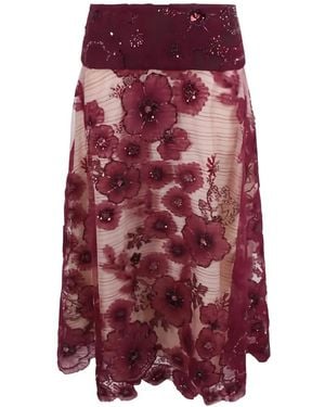 Antonio Marras Sequin-Embellished Midi Skirt - Purple