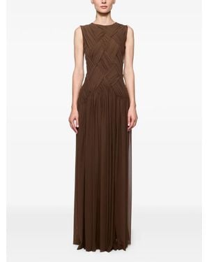 Atu Body Couture Emotional Braided Maxi Dress - Brown