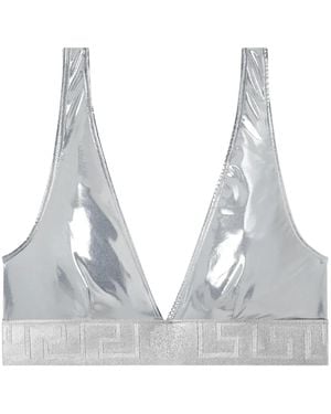 Versace Metallic Biquini Top