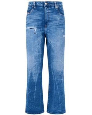 DIESEL Distressed Flared-Leg Jeans - Blue