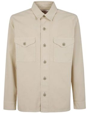 Filson Field Button-Up Chest-Pocket Shirt Jacket - Natural