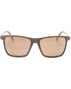 Maui Jim Oneway Square-Frame Sunglasses - Natural