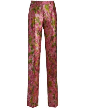 Del Core Pantaloni Con Stampa - Rosso