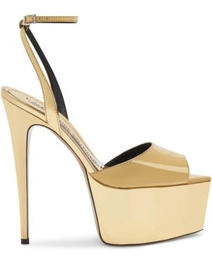 Alexandre Vauthier 116Mm Metallic Finish Sandals