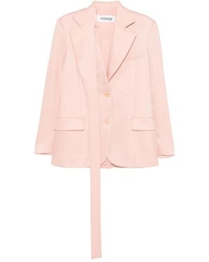 Monse Deconstructed Lapel Blazer - Pink