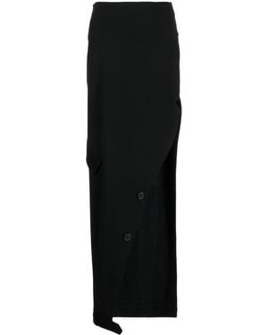 Monse High-Waisted Cotton Skirt - Black
