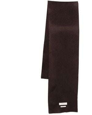 Jacquemus Frayed Cashmere Scarf - Brown
