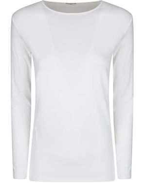 #MSM Long-Sleeve Crew-Neck T-Shirt - White