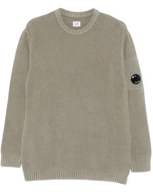 C.P. Company Pullover Mit Lens-Detail - Grau