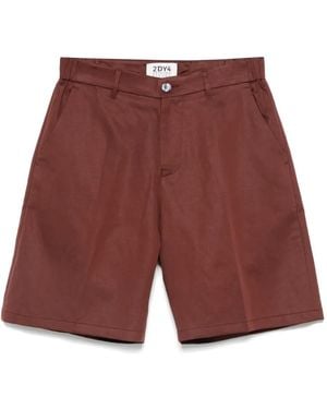 DRYKORN Bermudas de mezcla de lino - Rojo