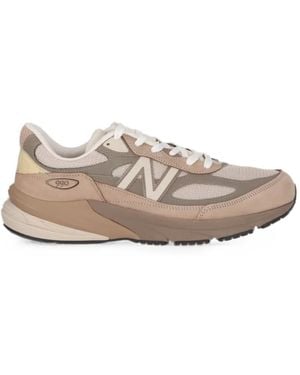 Todd Synder X Champion X New Balance 990V6 Panelled Low-Top Trainers - Natural