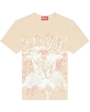 DIESEL T-Brenda Printed T-Shirt - Natural