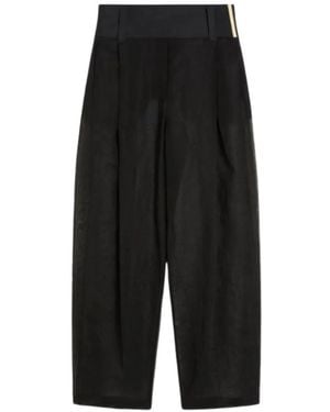 Sportmax Spsfavetta Trousers With Inserts - Black