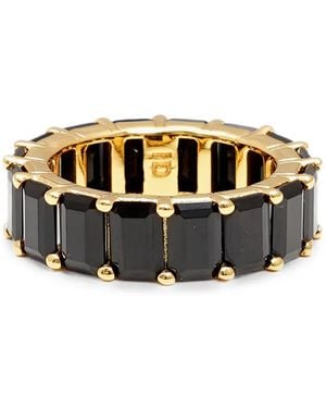 Izabel Display Emerald-Cut Chunky Rings - Black