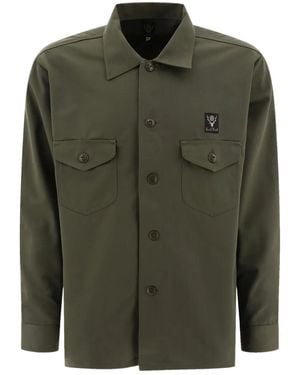 South2 West8 Camicia Con Tasche - Verde