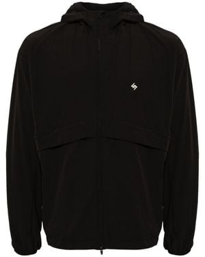 Represent Hooded Zip-Up Sport Jacket - Black